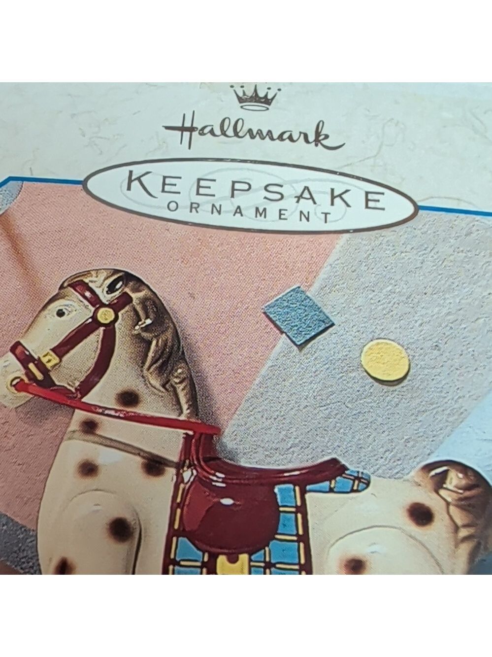 Hallmark Keepsake 1939 Mobo Horse Ornament - Cream and Red - Picture 3 of 7